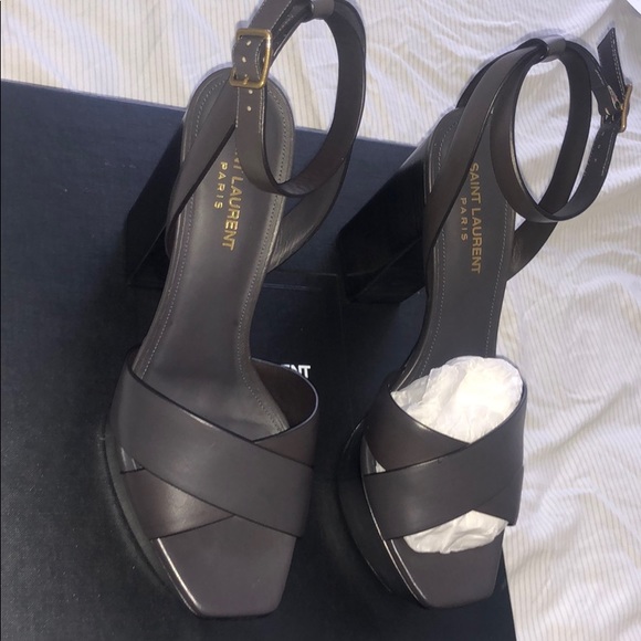 Brand New Saint Laurent Farrah grey 39 - Picture 7 of 8